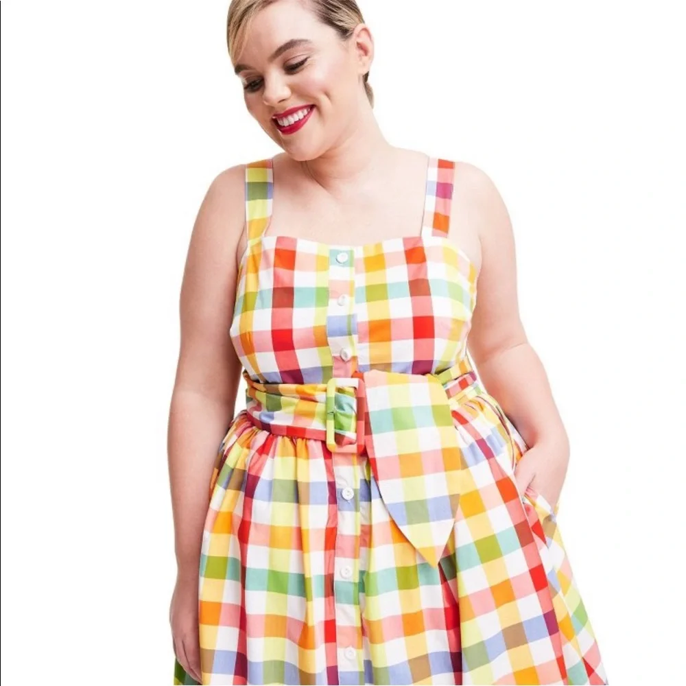 NWT Christopher John Rogers x Target Plaid Dress. Size 2 - Picture 7 of 13